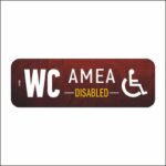 Πινακίδα σήμανσης WC AMEA - Image 4