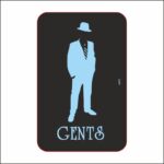 Πινακίδα σήμανσης WC Ανδρών 04 - Image 2