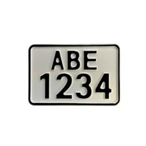 Πινακίδα κυκλοφορίας για μηχανάκι 50cc (15×10 cm)