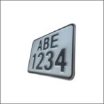 πινακιδα για μηχανάκι 15x10