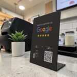 Μαύρο NFC Google Reviews Stand