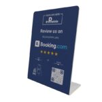 Μπλε NFC Booking Reviews Stand με Logo - Image 2