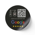 Μαύρο αυτοκόλλητο για Google Reviews 1