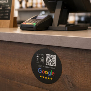 Μαύρο NFC Google Reviews Αυτοκόλλητο