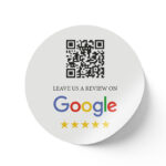 Λευκό αυτοκόλλητο για Google Reviews 2