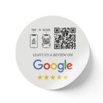 Λευκό αυτοκόλλητο για Google Reviews 1
