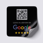 Μαύρο αυτοκόλλητο για Google Reviews 3