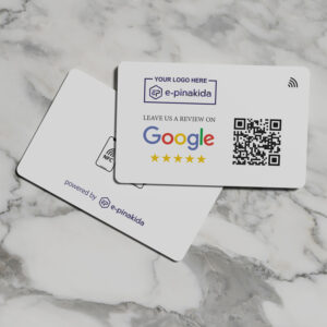 NFC Google Reviews Κάρτα με Logo