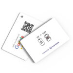 Λευκή NFC Google Reviews Κάρτα 2